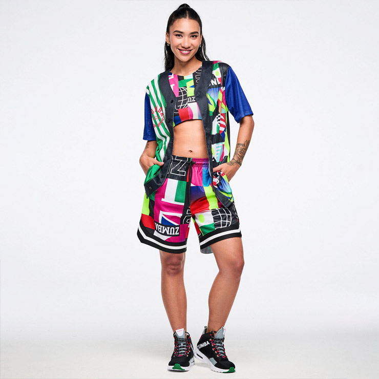 ZUMBA ズンバ 正規品 ウェア レディース シャツ ベースボールシャツ