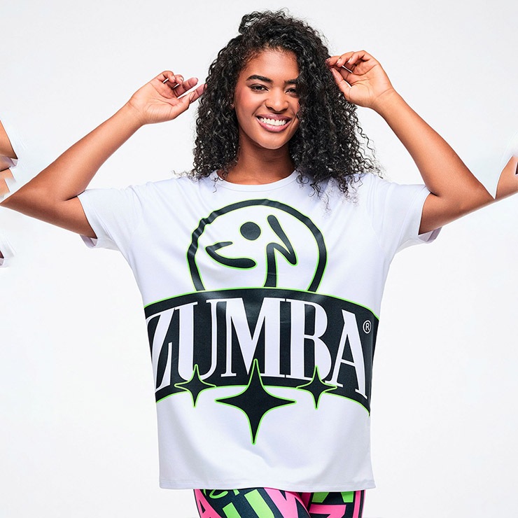 ZUMBA ズンバ 正規品 ウェア メンズ Tシャツ 半袖 ロゴ 丸首 メッシュ