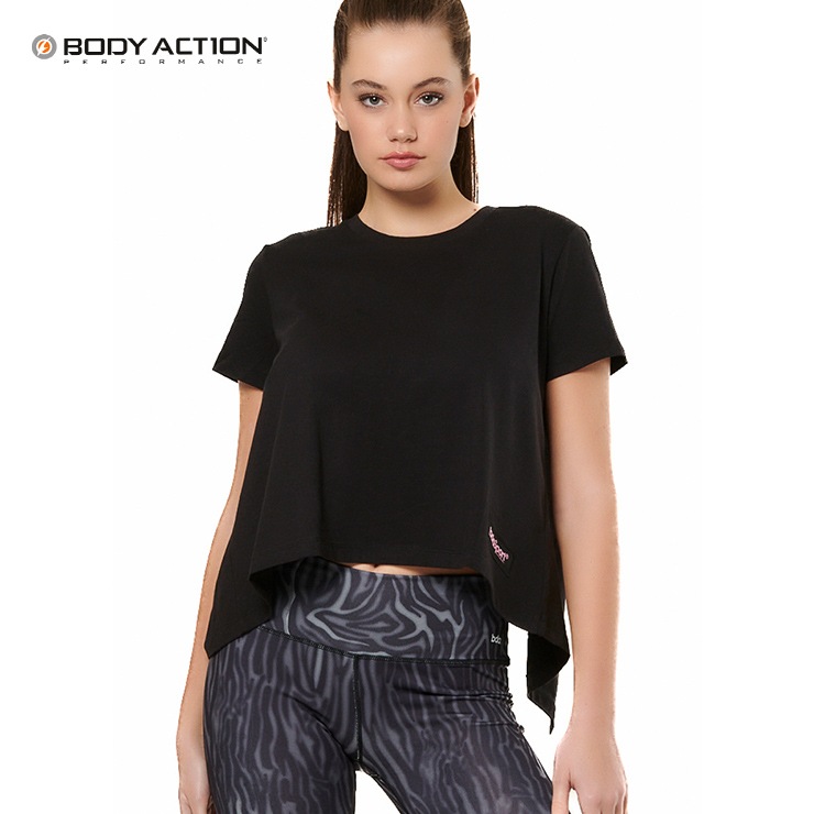 BODY ACTION ܥǥ T- WOMENS  եåȥͥ  ݡ  襬  ֥å