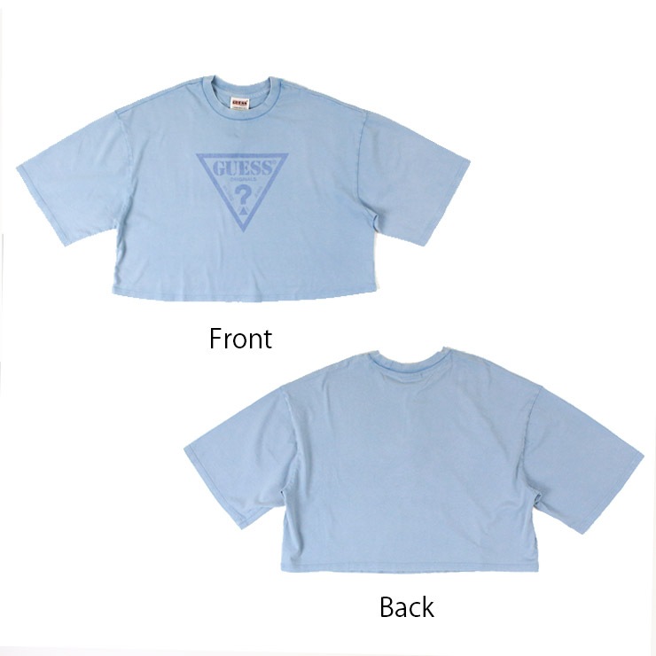 GUESS  Ⱦµ T åȥ100% ֥å ֥롼  եåȥͥ  ݡ  襬 