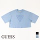 GUESS  Ⱦµ T åȥ100% ֥å ֥롼  եåȥͥ  ݡ  襬 