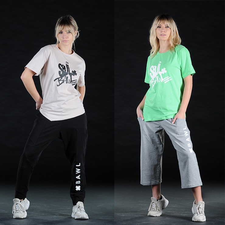 ȥå BAWL ܥ FURY ե ӥå ץ T BEIGE LIME BLACK ONE