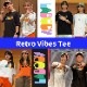 ȥå LA BODY 륨ܥǥ Retro Vibes T BLACK WHITE S M L XL XXL