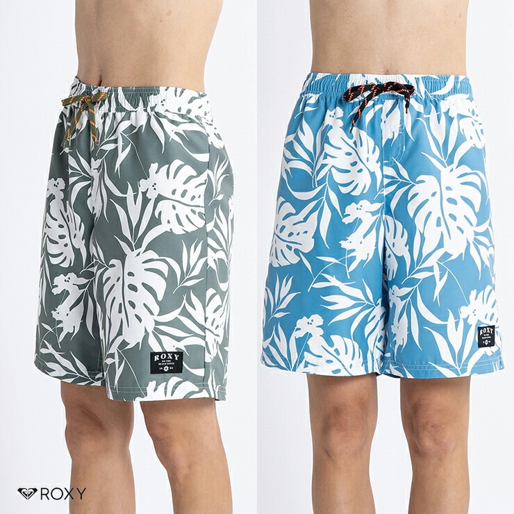 �����ȥ�å� ROXY �������� EVENINNG CALM ���� �ץ��� ���󥰾� ���硼�� BLUE KHAKI M������ L������