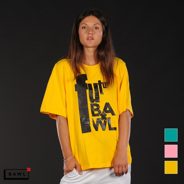 ȥå BAWL ܥ SULLY 5ʬµ ӥå륨å T PINK TURQUOISE YELLOW ONE
