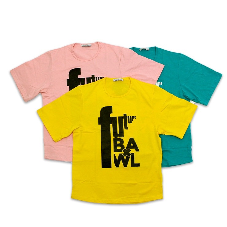 BAWL ܥ SULLY 5ʬµ ӥå륨å T PINK TURQUOISE YELLOW ONE