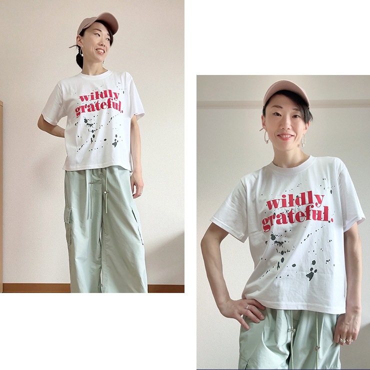 スポーツ・フィットネス K K-collection 半袖Tシャツ プリント ビッグサイズ オーバー