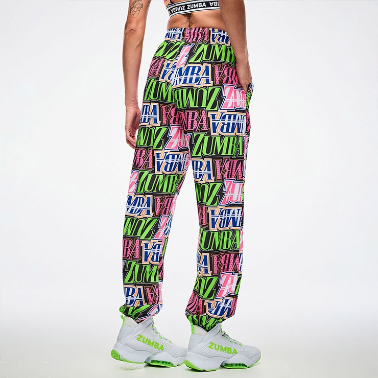 ZUMBA ズンバ 正規品 ウェア レディース パンツ ロングパンツ 総柄