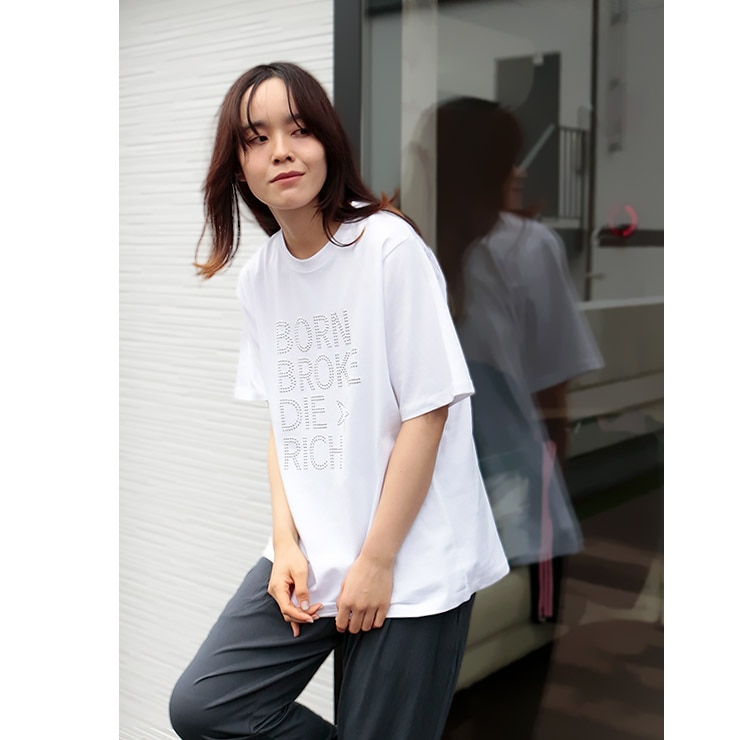K-collection Tシャツ 半袖 キラキラ オーバーサイズ ルーズ やわらか