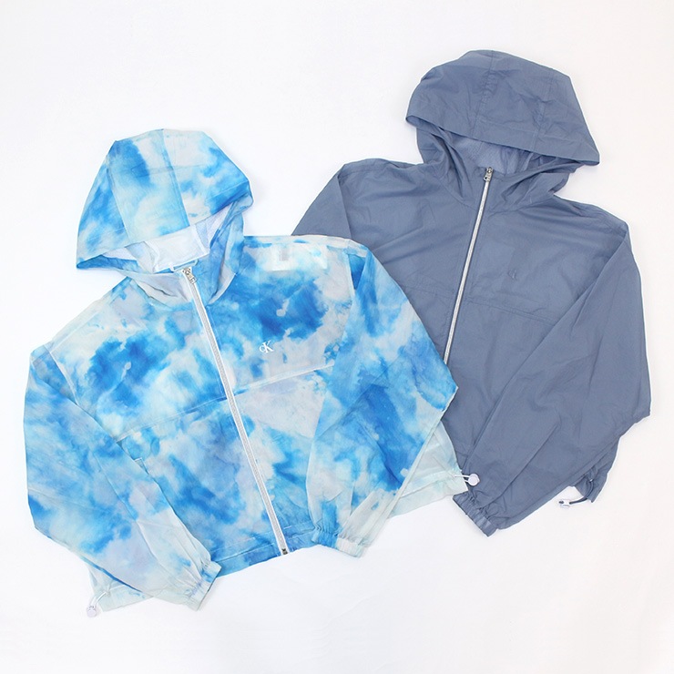 ȥå Calvin Klein Х󥯥饤 åץå ѥå֥ ʥ 㥱å BLUE TIE DYE NAVY GRAY S