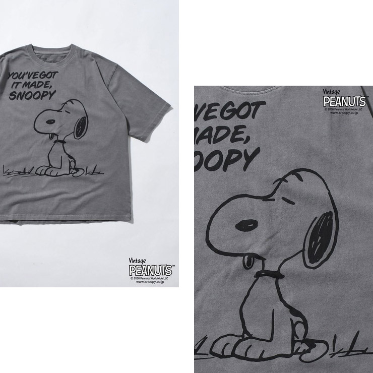 JOHNBULL ������ �����֥� T����� Ⱦµ PEANUTS SNOOPY �ԡ��ʥ� ���̡��ԡ� ��ä��� ��˥��å��� ������������ �ե��åȥͥ� ���� ���ݡ��� ���� �襬 ������ �֥�å� �ۥ磻�� JT261C01