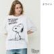 JOHNBULL ������ �����֥� T����� Ⱦµ PEANUTS SNOOPY �ԡ��ʥ� ���̡��ԡ� ��ä��� ��˥��å��� ������������ �ե��åȥͥ� ���� ���ݡ��� ���� �襬 ������ �֥�å� �ۥ磻�� JT261C01