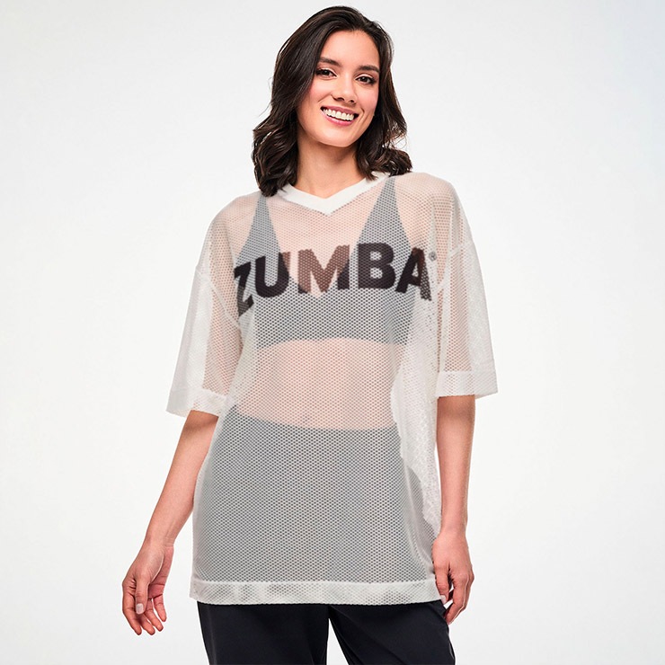 ZUMBA ズンバ 正規品 ウェア レディース トップス Vネック ロゴ