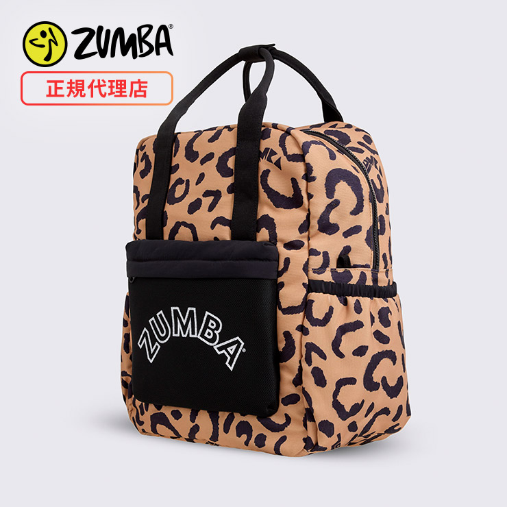 【正規品】ZUMBA Wildbeat Backpack ヒョウ柄バックパック ZUMBA ズンバ 正規品 ウェア バッグ リュック バックパック ジムバッグ