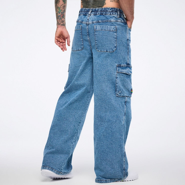 Macgear バギーデニムパンツ カーゴパンツ あおば着用 ZUMBA ズンバ 正規品 ウェア レディース バギーパンツ デニム カーゴ
