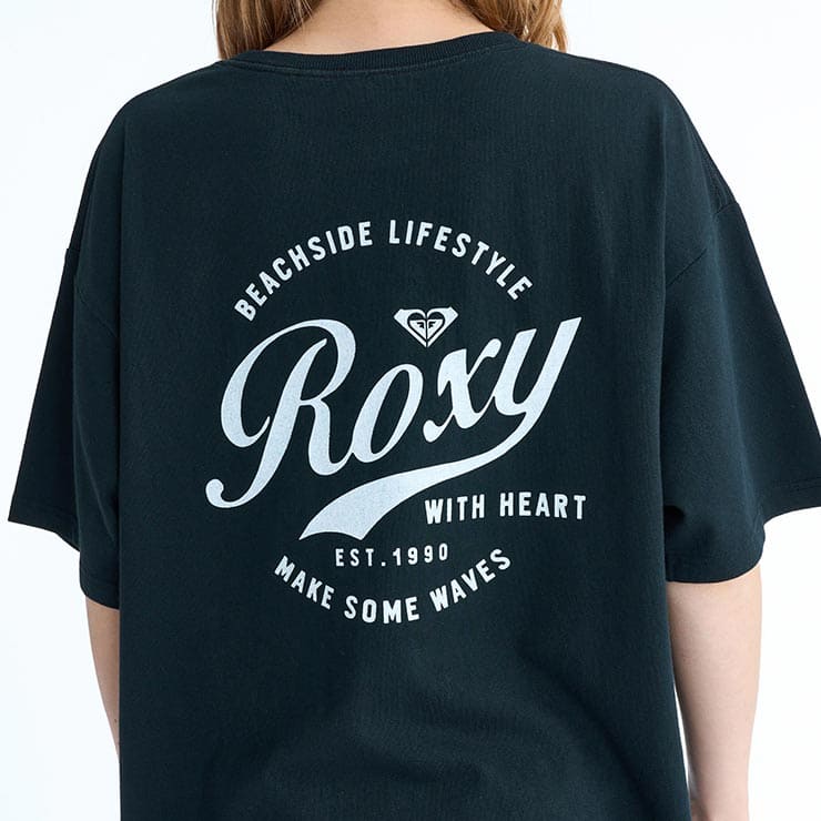 ROXY ������ �������� T����� Ⱦµ  WITH HEART ��ǥ����� �ɥ��åץ������� ��ä��� ������������ �ե��åȥͥ� ���� ���ݡ��� ���� �襬 ������ �֥�å� �ۥ磻�� RST261076