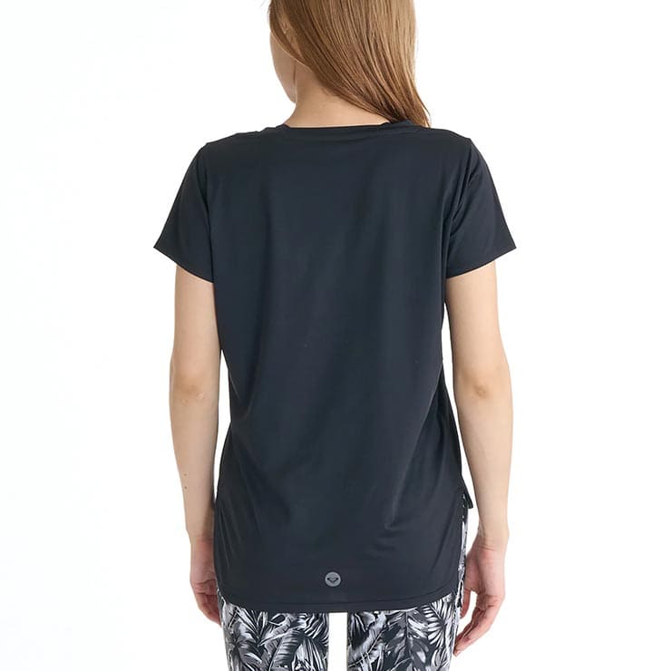 ROXY ������ �������� T����� FITNESS GLOW YOUR WAY UV ®�� �����б� ��Φξ�� ��ǥ����� ������������ �ե��åȥͥ� ���� ���ݡ��� ���� �襬 ������ �֥�å� �ۥ磻�� �ԥ� RST261520