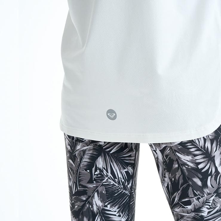 ROXY ������ �������� T����� FITNESS GLOW YOUR WAY UV ®�� �����б� ��Φξ�� ��ǥ����� ������������ �ե��åȥͥ� ���� ���ݡ��� ���� �襬 ������ �֥�å� �ۥ磻�� �ԥ� RST261520