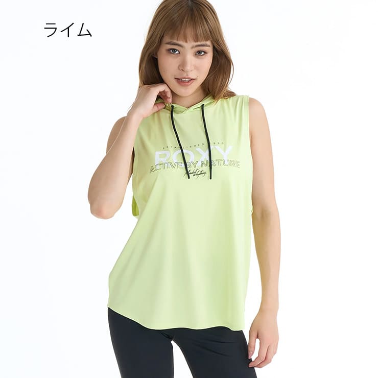 ROXY ������ �������� ���󥯥ȥå� FITNESS MOVE ON UV ®�� �����б� ��Φξ�� ���� ��ǥ����� ������������ �ե��åȥͥ� ���� ���ݡ��� ���� �襬 ������ �֥�å� �ۥ磻�� �饤�� RSL261533