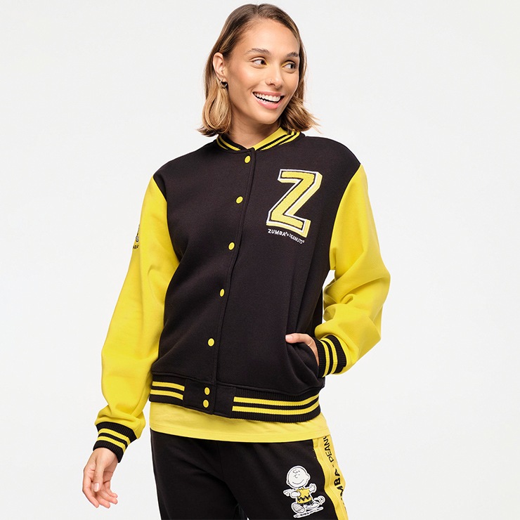 ズンバ　ZUMBA アウター　正規品　ピーナッツ　スヌーピー　xs アウトレット ZUMBA ズンバ 正規品 スタジアムジャンパー Peanuts