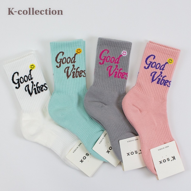 K-collection 쥯 å WHITE ۥ磻 GRAY 졼 PINK ԥ MINT ߥ 23-25cm ǥ  ڹ եå