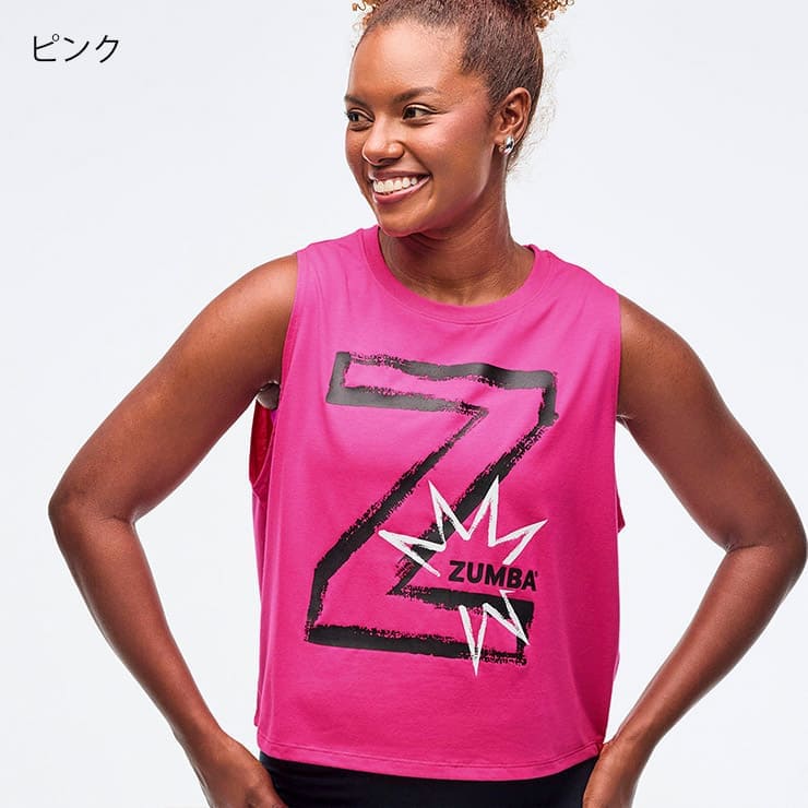 正規品‼️ZUMBA‼️レディース❗️Lサイズ❗️ピンク ZUMBA ズンバ 正規品 レディース タンクトップ ロゴ