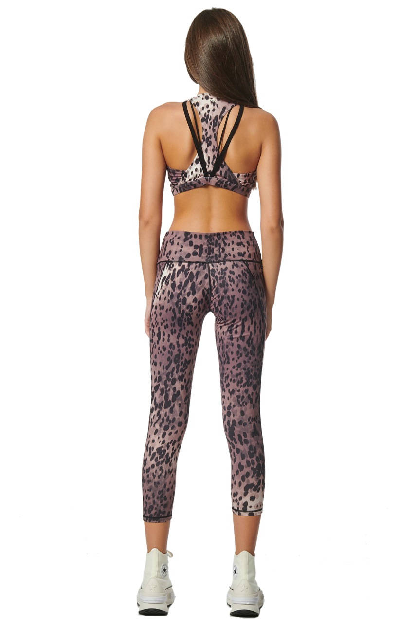 ȥå BODY ACTION ܥǥ 쥮 ѥ MULTI BROWN PRINT PURPLE PRINT S
