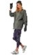 ȥå BODY ACTION ܥǥ 쥮 ѥ MULTI BROWN PRINT PURPLE PRINT S