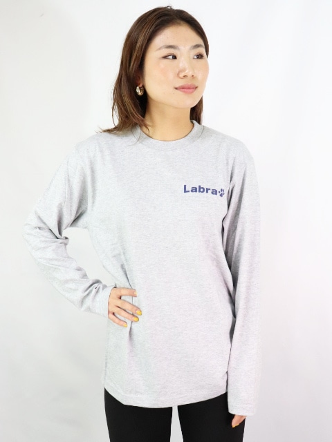 Lady's 【定番】バックロゴプリント長袖Tシャツ [ネコポス対応