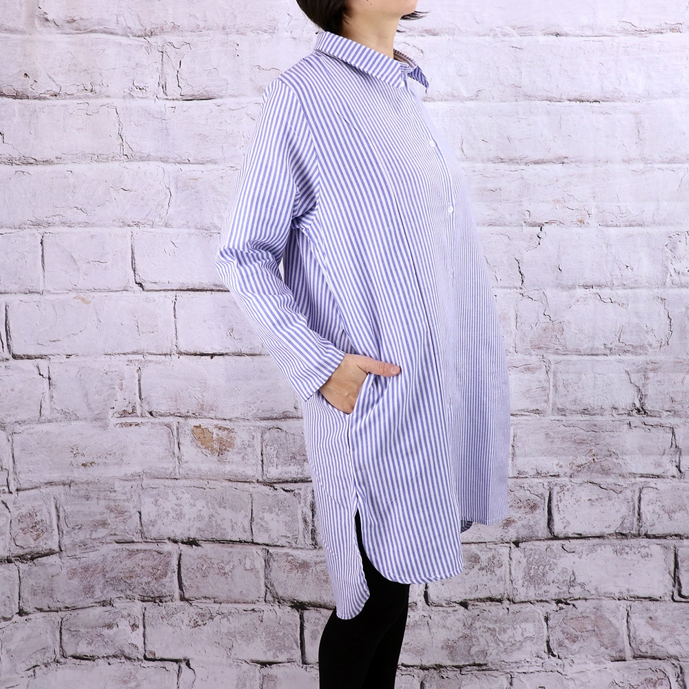 【タグ付き✨】パーリーゲイツ　近年★シャツワンピース　リボン　ストライプ　１ タグ付き✨】パーリーゲイツ 近年☆シャツワンピース リボン