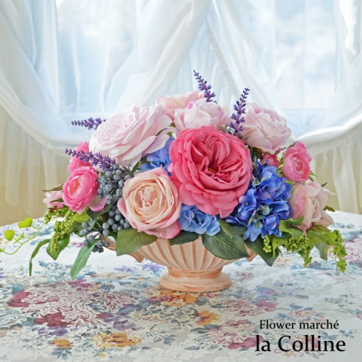 造花　薔薇　フラワーアレンジメント　イタリア製　VGnewtrend　高級品 造花薔薇フラワーアレンジメントイタリア製VGnewtrend高級品