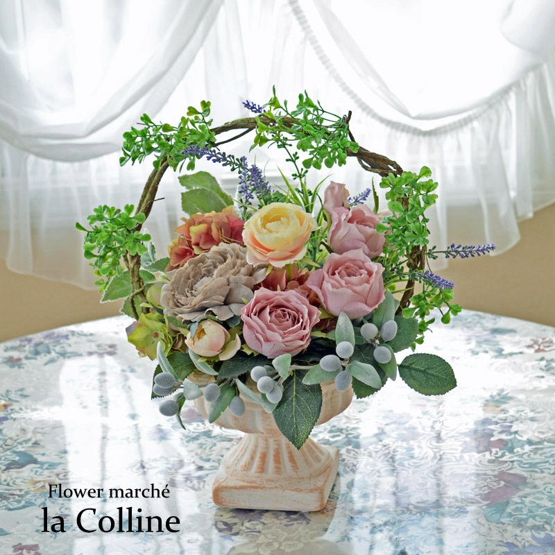 造花薔薇フラワーアレンジメントイタリア製VGnewtrend高級品