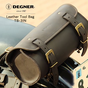DEGNER Leather Tool Bag レザーツールバッグ TB-3IN バイク用レディース/バイク/ツールバッグ/車載工具/工具入れ/本革/おしゃれ/ハーレー/デグナー/