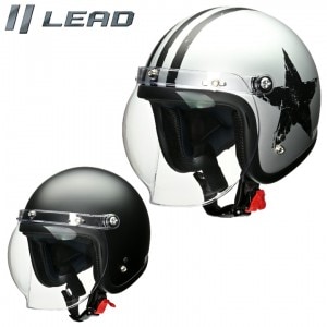 【SALE】リード工業/MOUSSE/ムース/バブルシールド付スモールジェットヘルメット/LEADジェットヘルメット/オープンフェイスヘルメット/バイク/おしゃれ/かわいい/シールド付/レトロ
