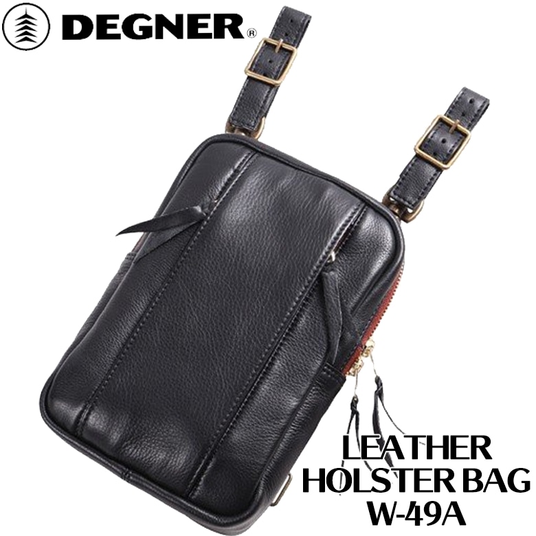 DEGNER Leather Holster Bag �쥶���ۥ륹�����Хå� W-49A �Х����Хå�/�ۥ륹�����Хå�/�ܳ�/�쥶��/�ǥ��ʡ�/�����