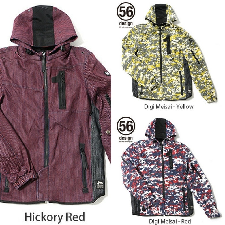 新品 56design R-カフェ コットン ジャケットストライプ レディース 特価】レディースバイクジャケット 56design(56デザイン) S-Line