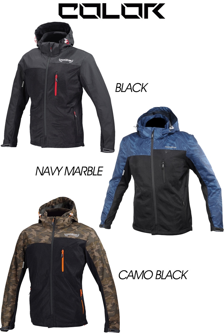 レディースバイクジャケット 涼しい プロテクトメッシュパーカー「テン