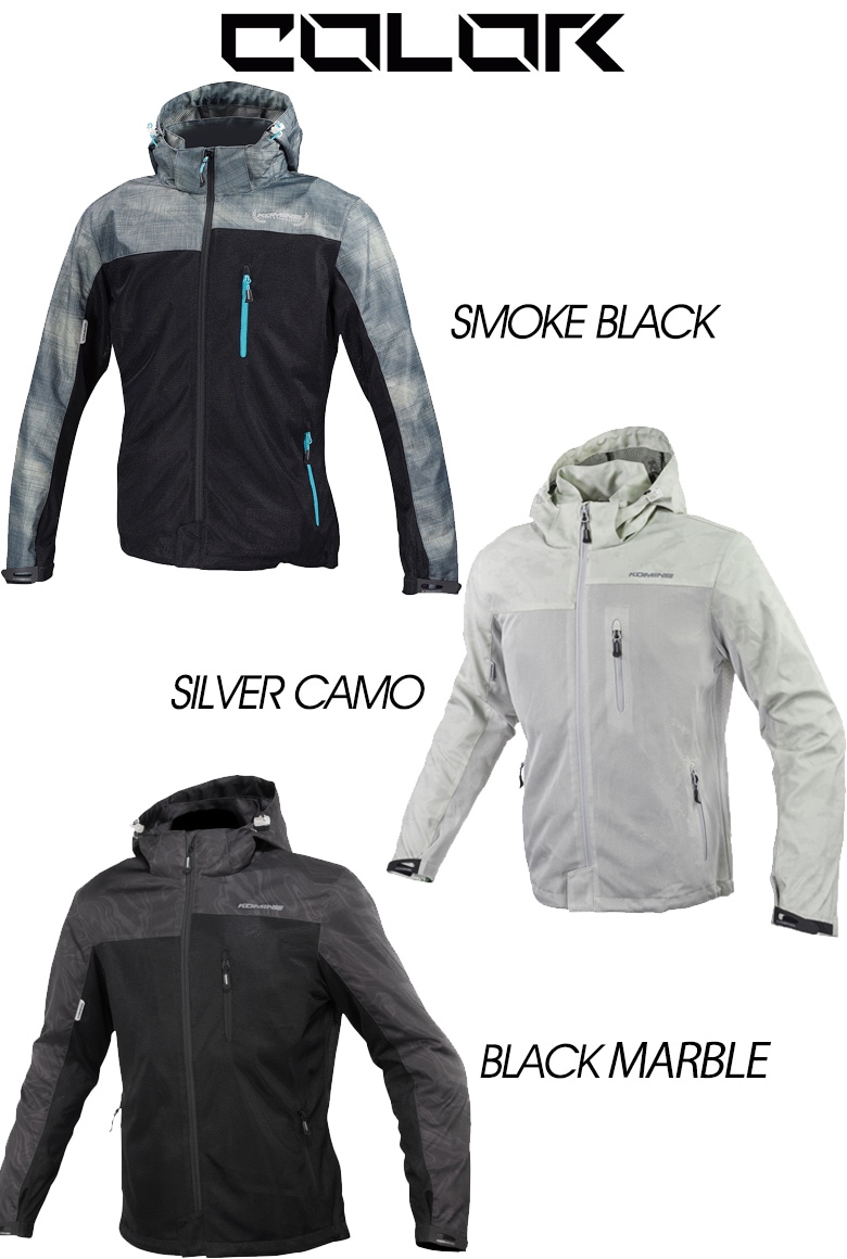 レディースバイクジャケット 涼しい プロテクトメッシュパーカー「テン