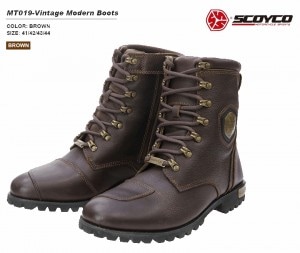 【赤字覚悟のありがとうSALE】※訳あり 箱潰れ SCOYCO(スコイコ) ヴィンテージモダンブーツ MT019 シフトガード ライディング ※品切れの際はご了承ください