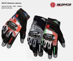 【赤字覚悟のありがとうSALE】SCOYCO(スコイコ) サマーグローブ MC47 蒸れない カーボンプロテクター ※品切れの際はご了承ください