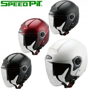 SPEEDPIT(スピードピット) ZACK ZR-20 バイク用 ヘルメット ジェット かぶりやすい ワンタッチホルダー SG規格 全排気量対応 黒 白 赤 取寄品