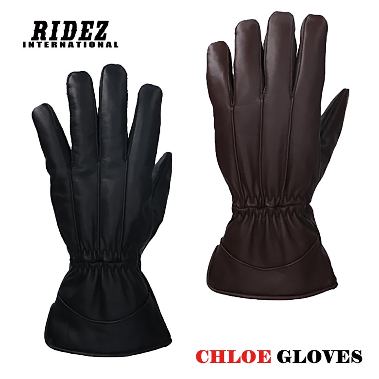 RIDEZ(�饤��)CHLOE GLOVES SLG371 �Х��� �������� �������� �͵� ������ �Ȥ��� �쥶�� �֥饦�� �֥�å� �� �� �����
