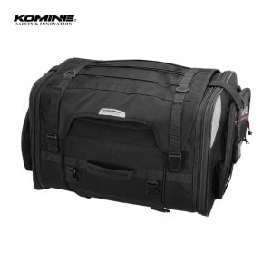【送料無料】KOMINE(コミネ)ロングジャーニーシートバッグ 【09-242】 SA-242 バイク用品 バッグ おすすめ ツーリング 旅行 容量可変 大容量 黒 取寄品