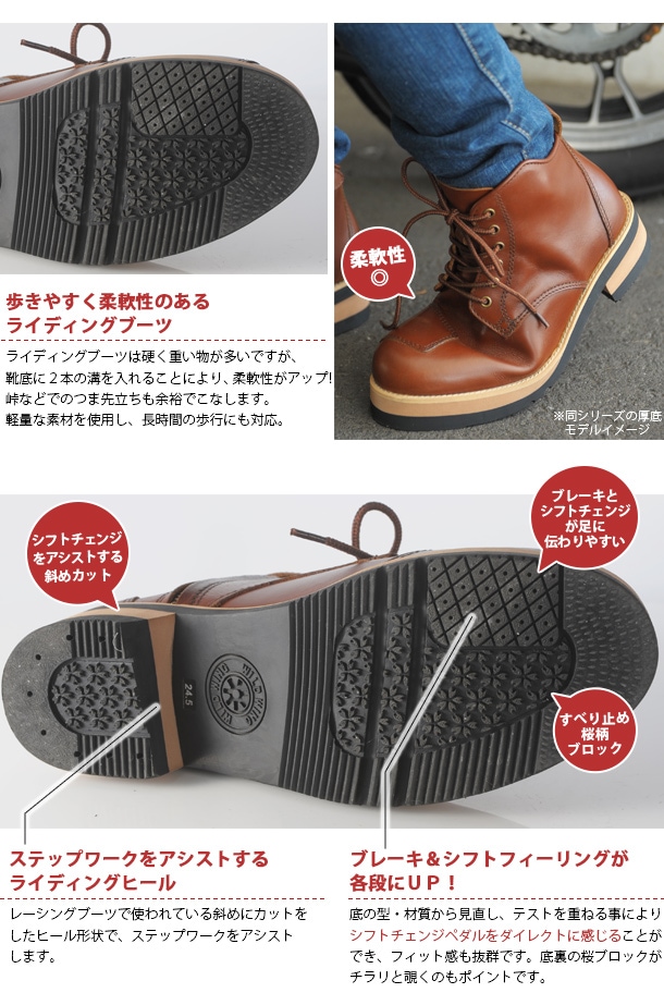 WILDWING ライディングブーツ 26.0 WILDWING ワイルドウイング ライディングブーツ ファルコン WWM