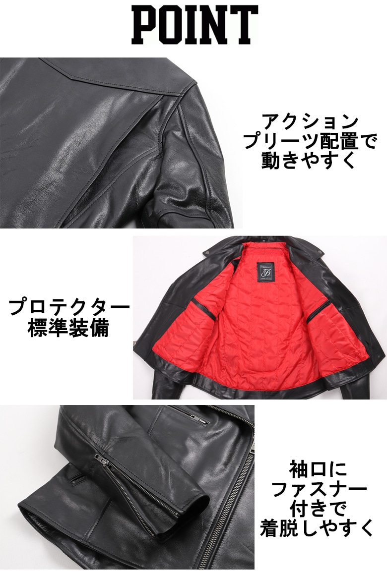 555 【Ｌ】DEGNER / デグナー レザー ダブルライダースジャケット 送料無料】DEGNER(デグナー)ダブルライダースレディースレザー