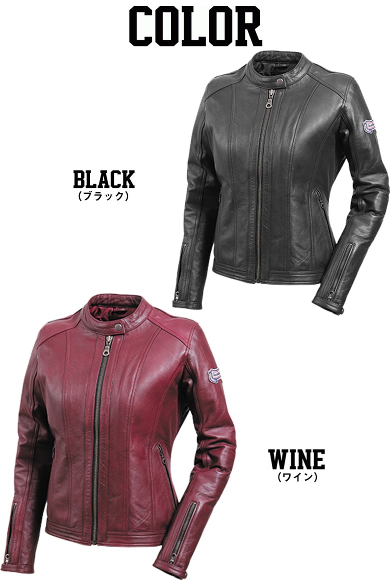 送料無料】DEGNER(デグナー)シングルライダーレディースレザー