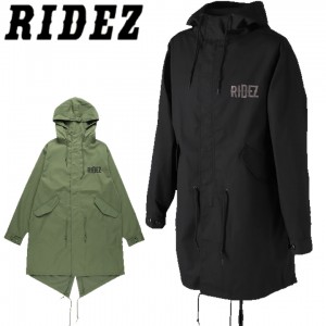 RIDEZ(ライズ)RIDEZ MODS COAT RMC01 RMC01 バイク ジャケット モッズコート 防寒 シンプル プロテクター装着可 ブラック/カーキ オールシーズン 取寄品