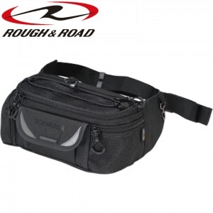 ROUGH&ROAD(ラフ&ロード)SCHWARZ R ウエストバッグ RR9552 バイク用品 バッグ ウエストバッグ コーデュラ CORDURA 取寄品