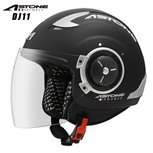 【送料無料】ASTONE(アストン) DJ11 マットブラック バイク ヘルメット ジェット ソリッド インナーシールド装備 カッコいい おすすめ 人気