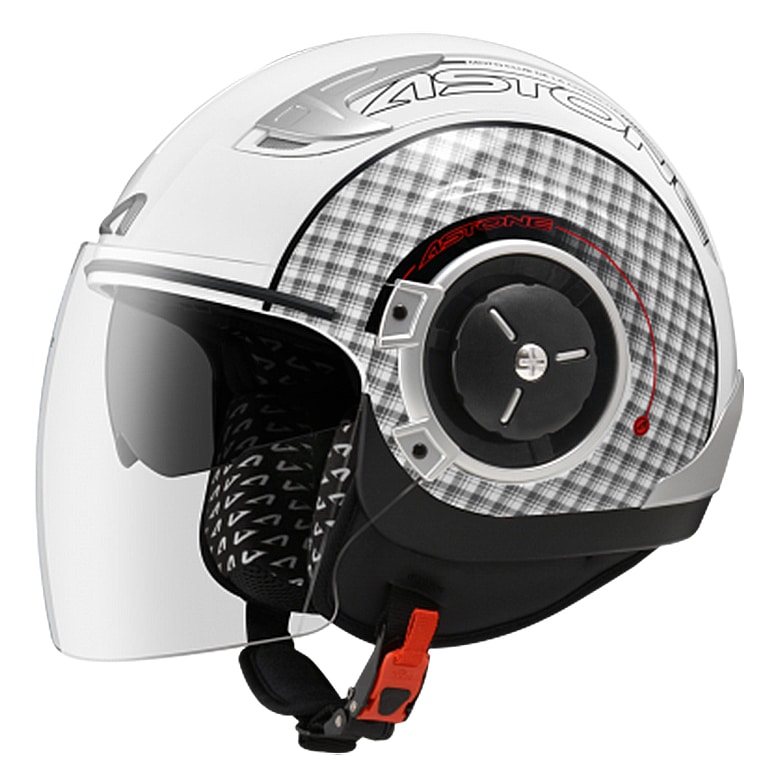 送料無料】ASTONE(アストン) DJ11 ホワイト/SS11ブラック バイク